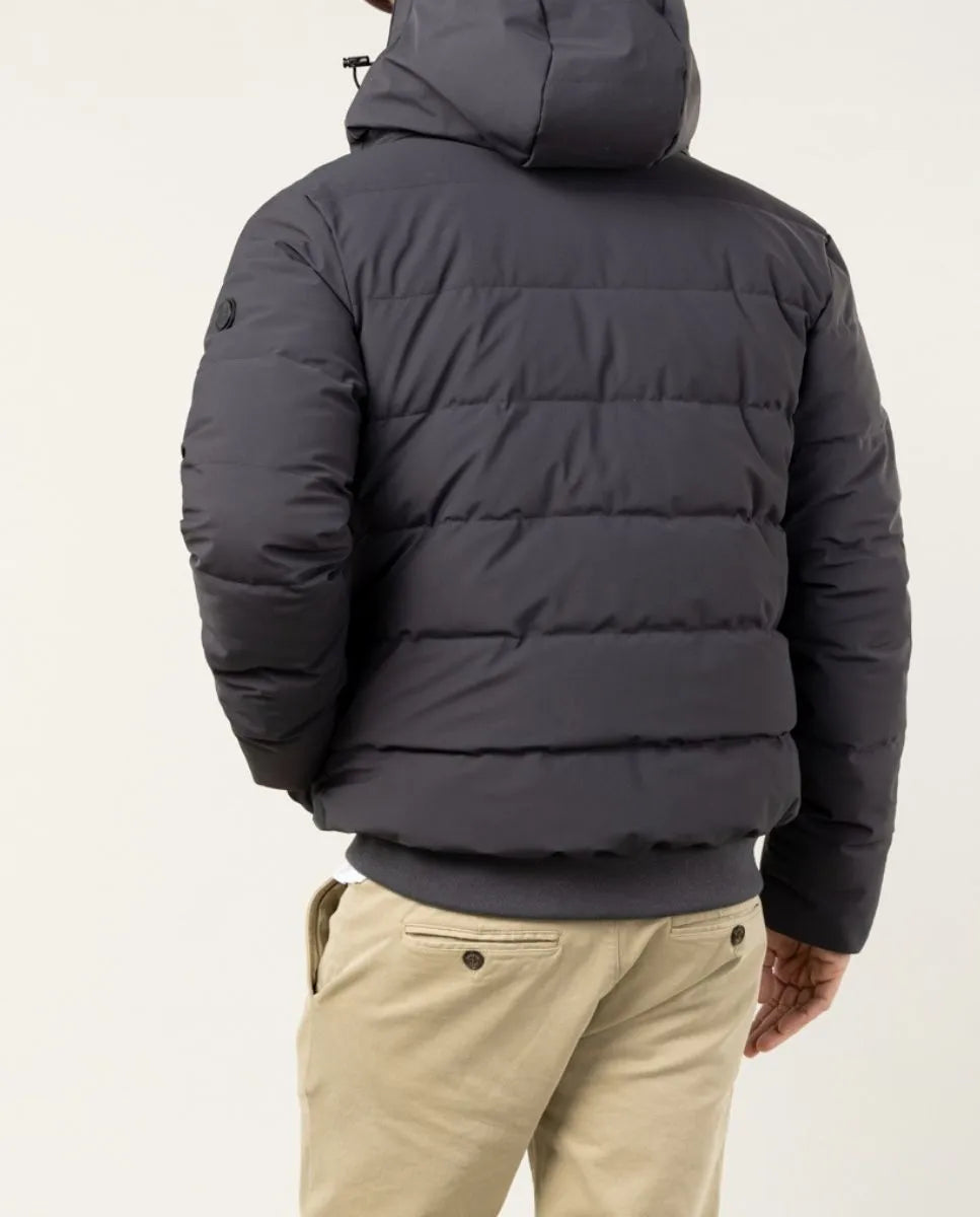 Parka corta sport gris oscuro