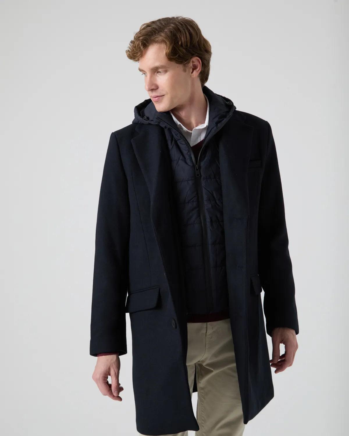 Chaquetón wool premium marino