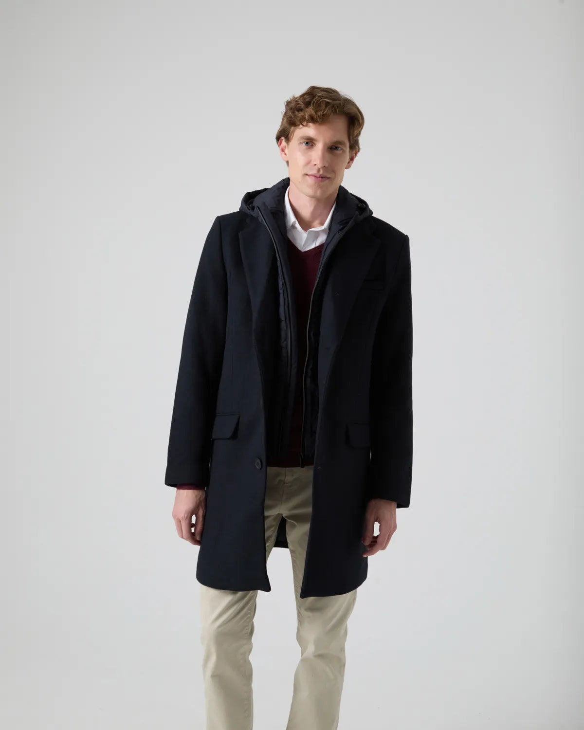 Chaquetón wool premium marino