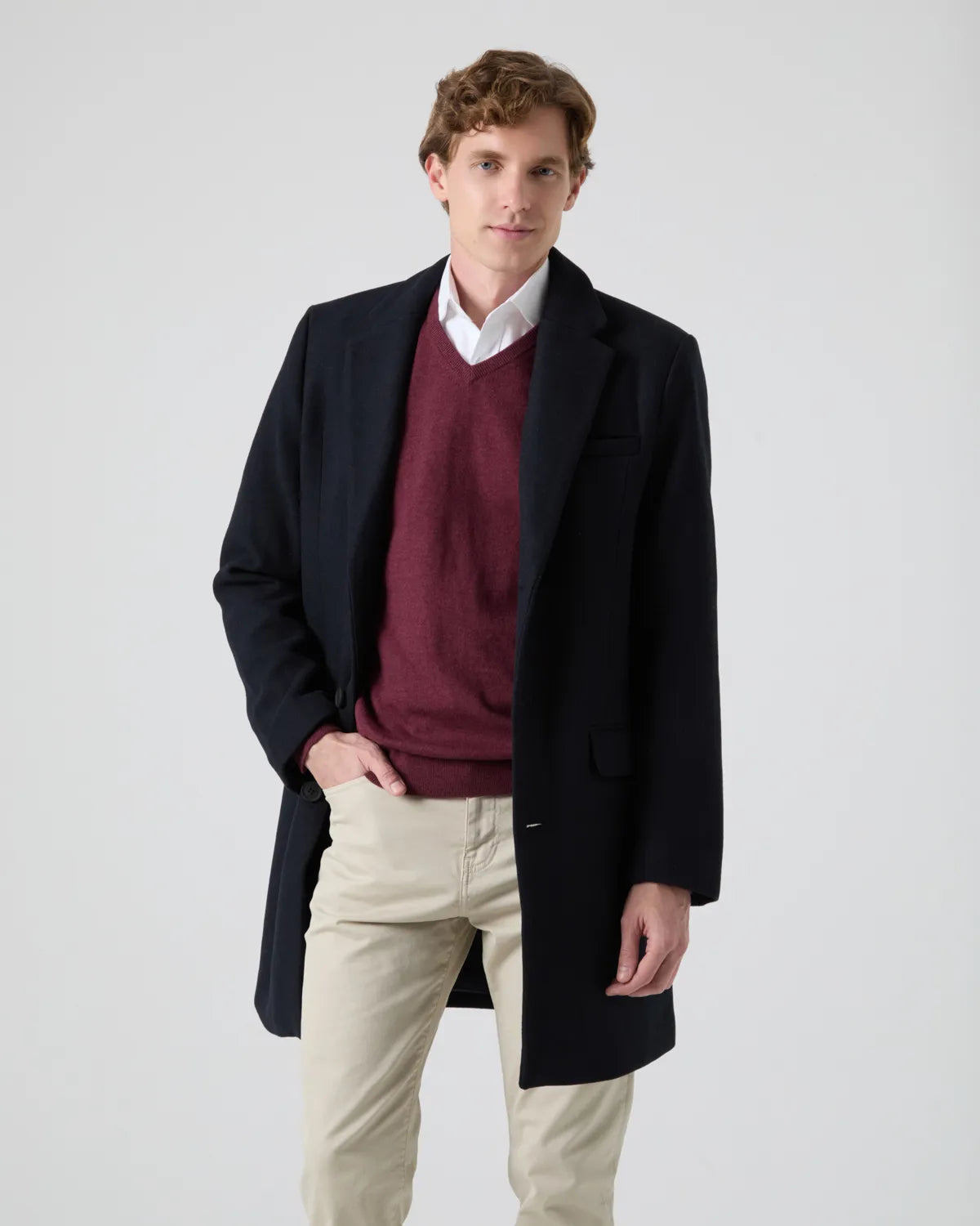 Chaquetón wool premium marino