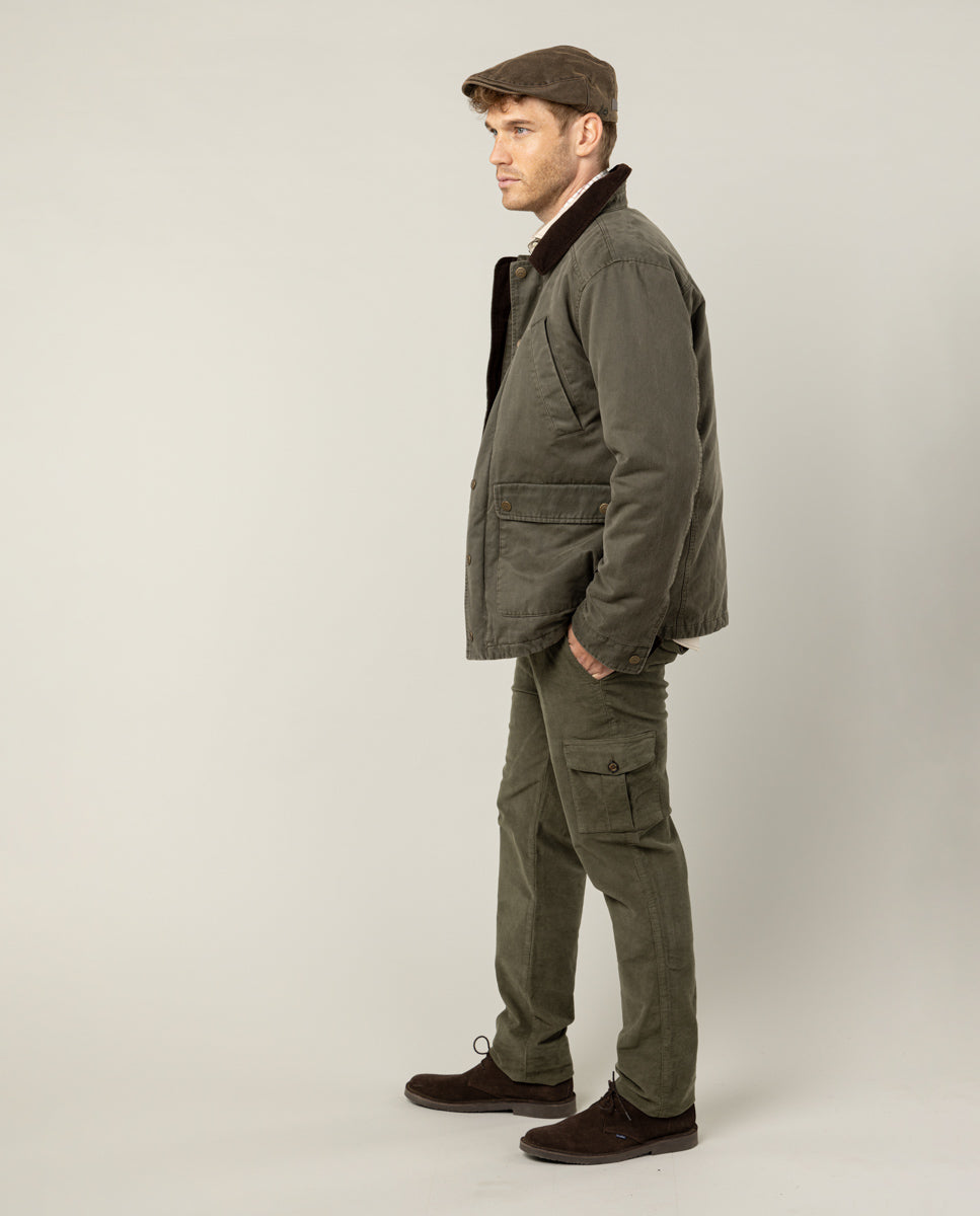 Parka britânica verde-escura