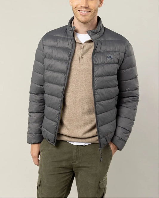Chaqueta classic acolchado gris oscuro