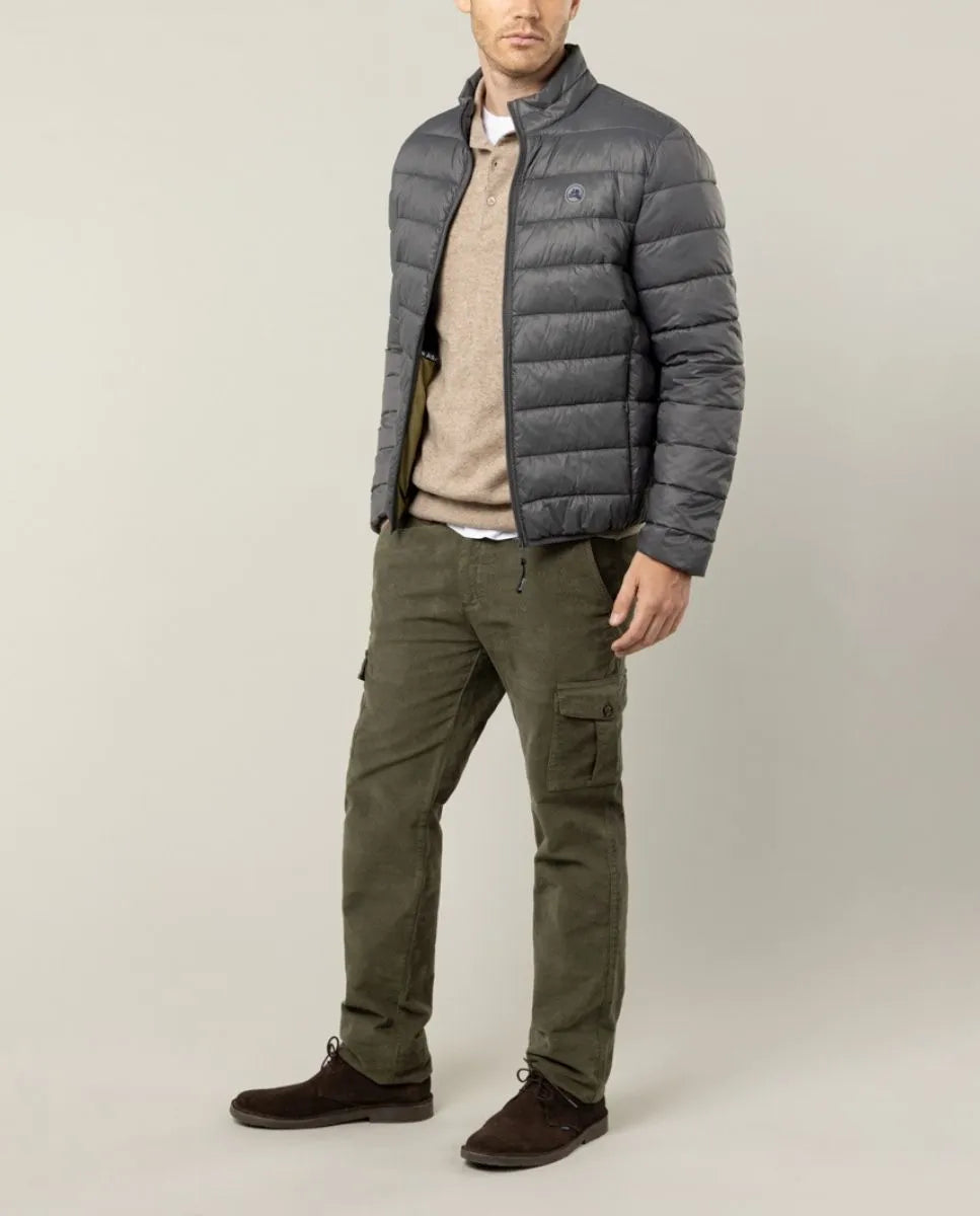 Chaqueta classic acolchado gris oscuro