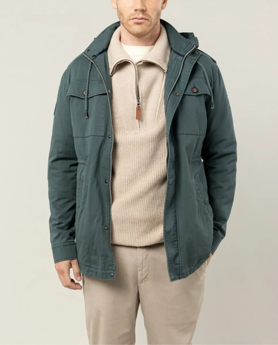 CHAQUETA SAHARIANA VERDE BOTELLA | SCOTTA