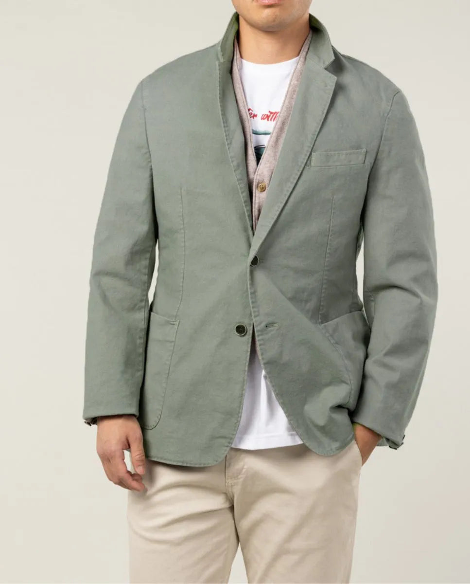 BLAZER ESTRUCTURA VERDE GRISACEO | SCOTTA