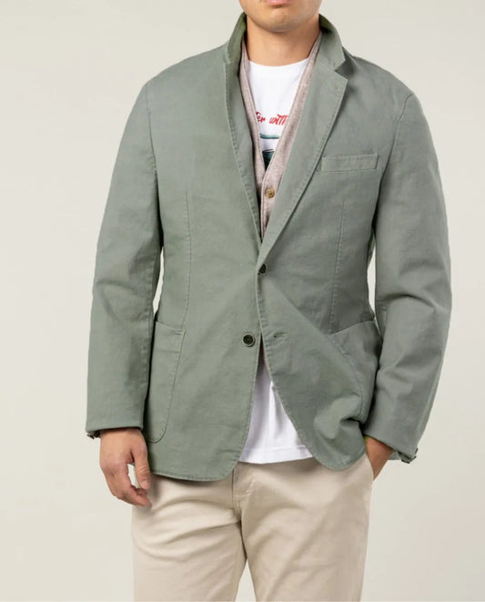 Blazer estructura verde grisáceo