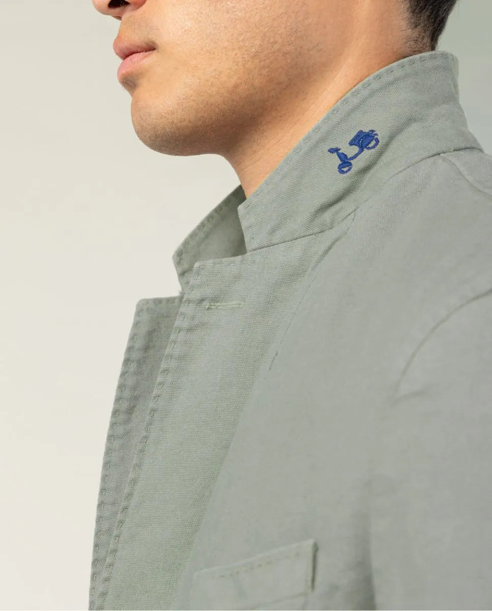 BLAZER ESTRUCTURA VERDE GRISACEO | SCOTTA