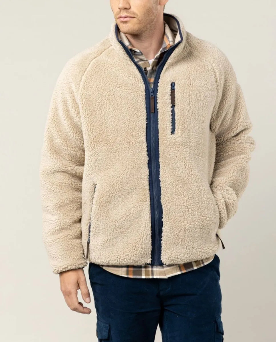 Chaqueta borrego beige