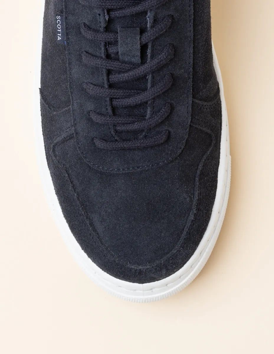 Zapatilla leather sport marino