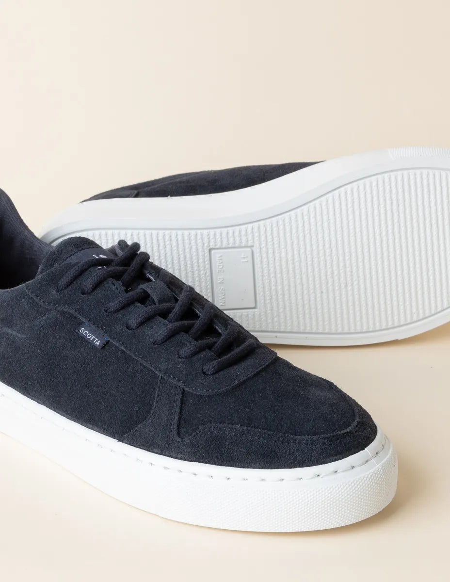 Zapatilla leather sport marino
