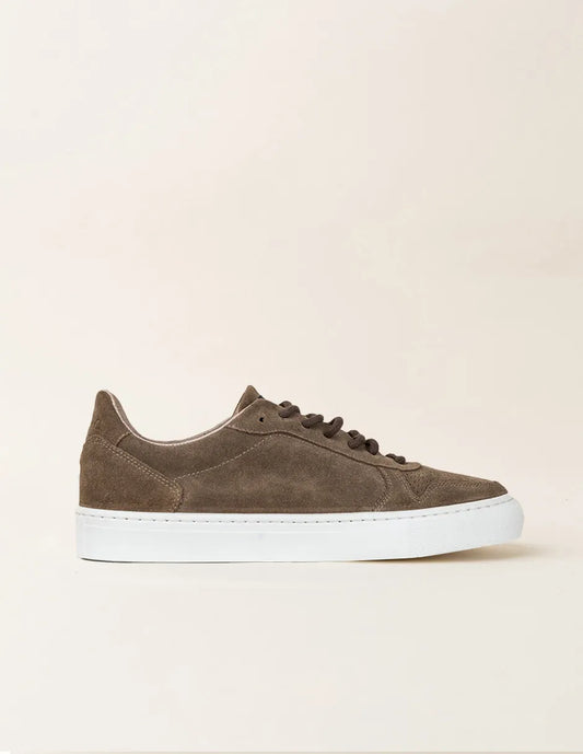 Zapatillas de ante marrón hombre