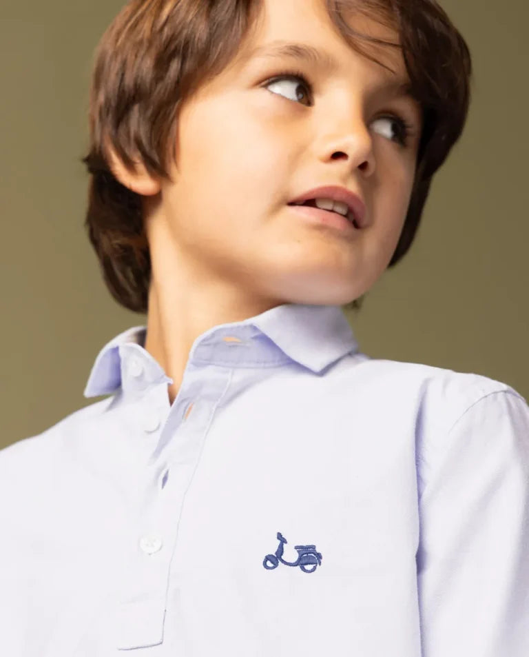 Camisa Oxford de algodón.