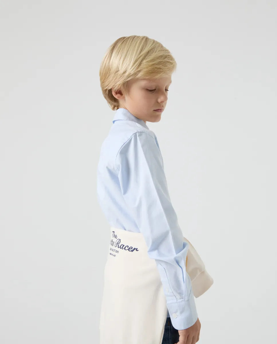 Camisa niño polera oxford celeste