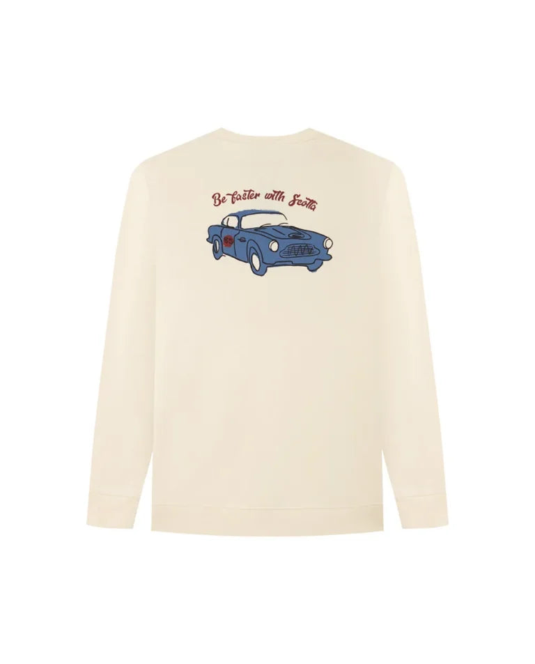 Sudadera niño car crudo