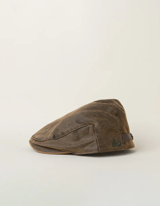 Flat cap encerado verde
