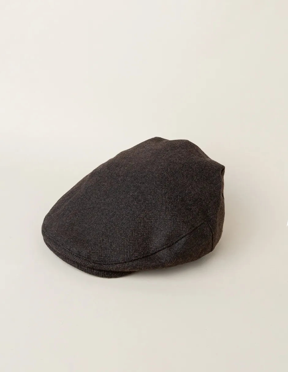 Flat cap marrón