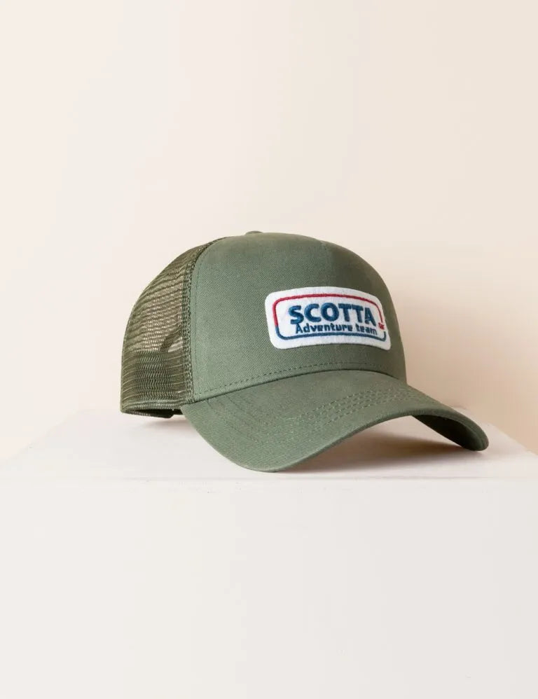 Gorra rejilla parche verde