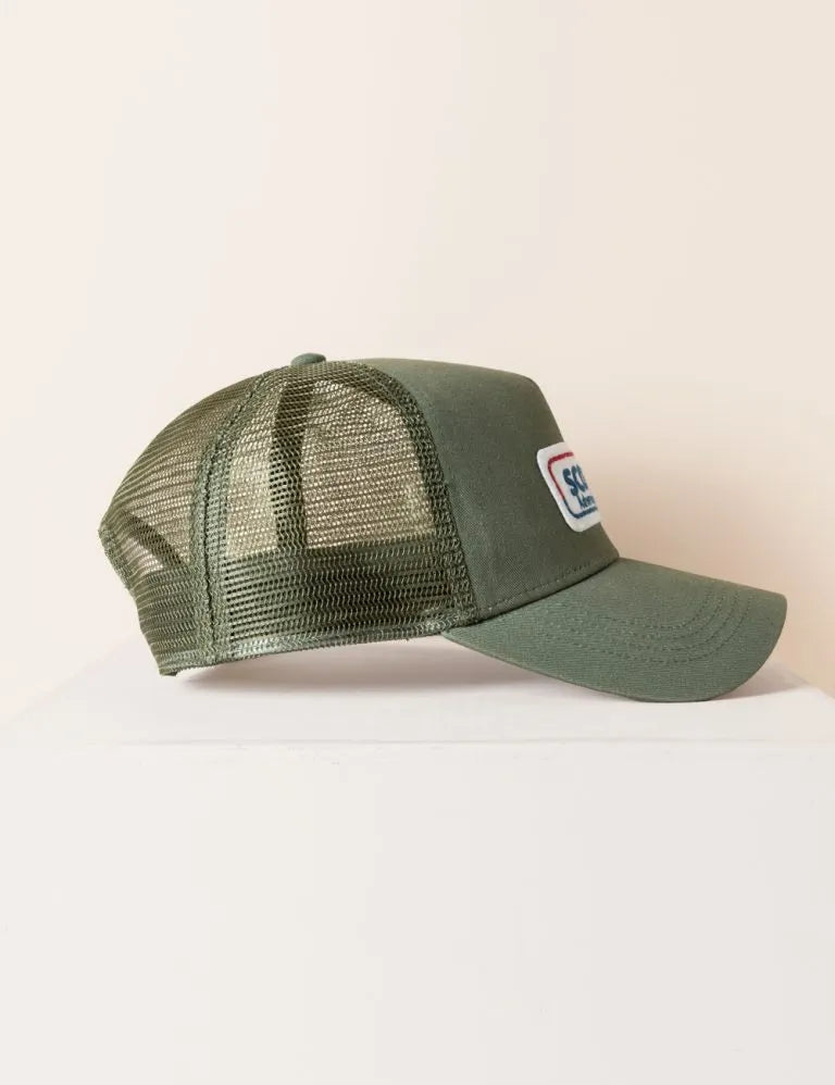 Gorra rejilla parche verde