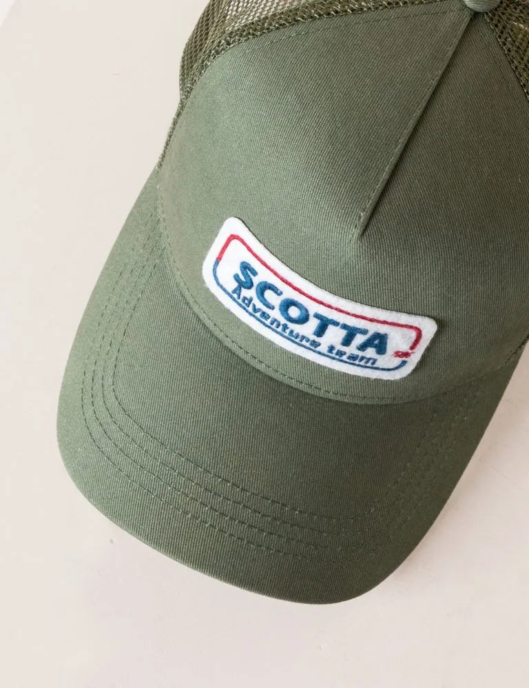 Gorra rejilla parche verde