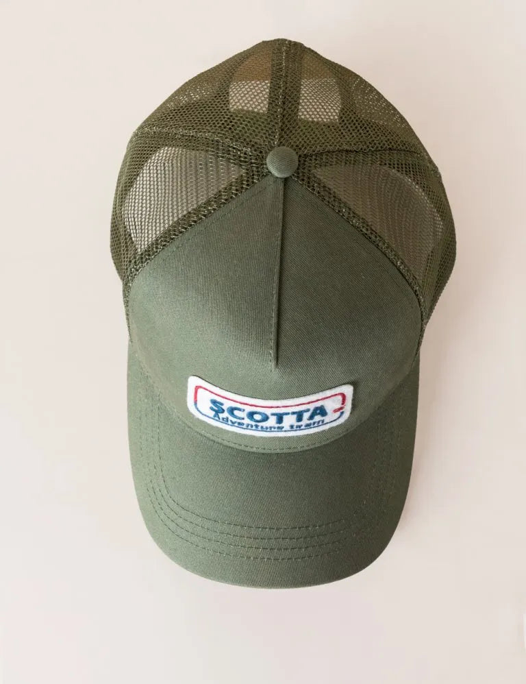 Gorra rejilla parche verde