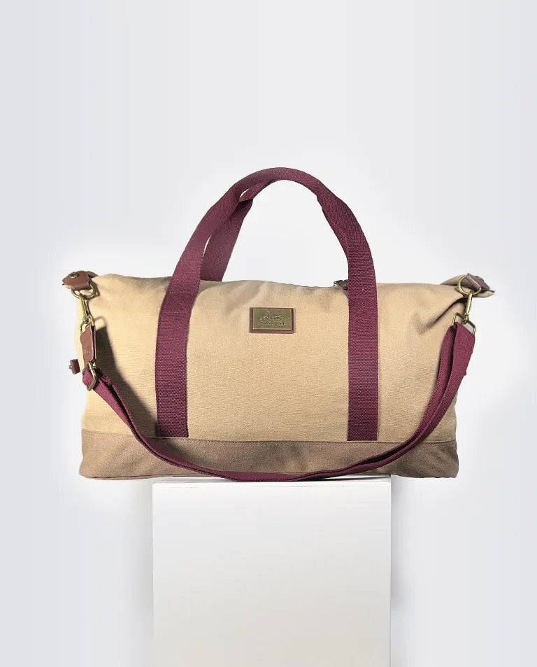 Bolsa de viaje beige