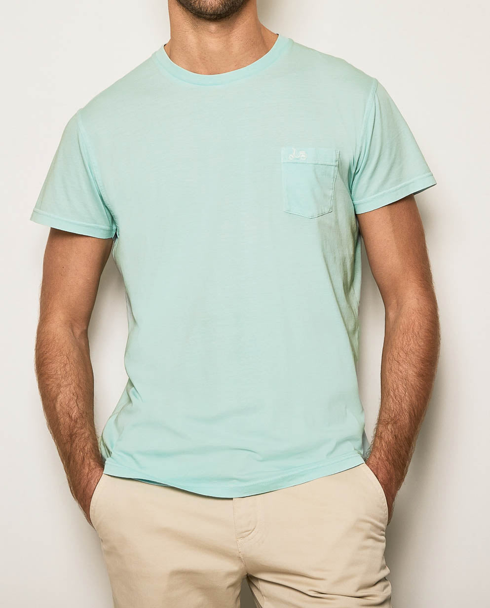 Camiseta organic verde pastel