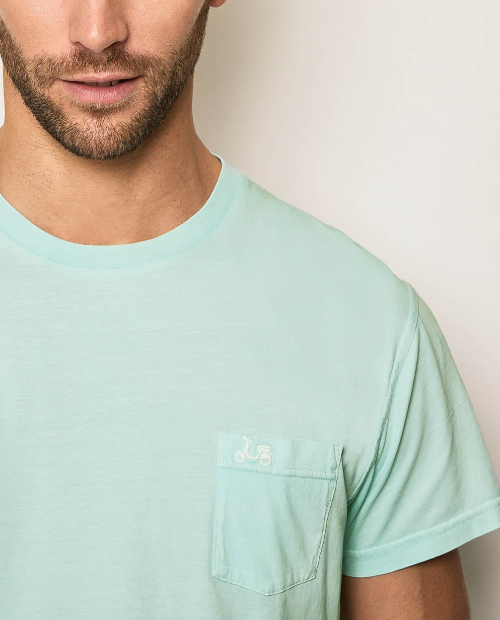 Camiseta organic verde pastel