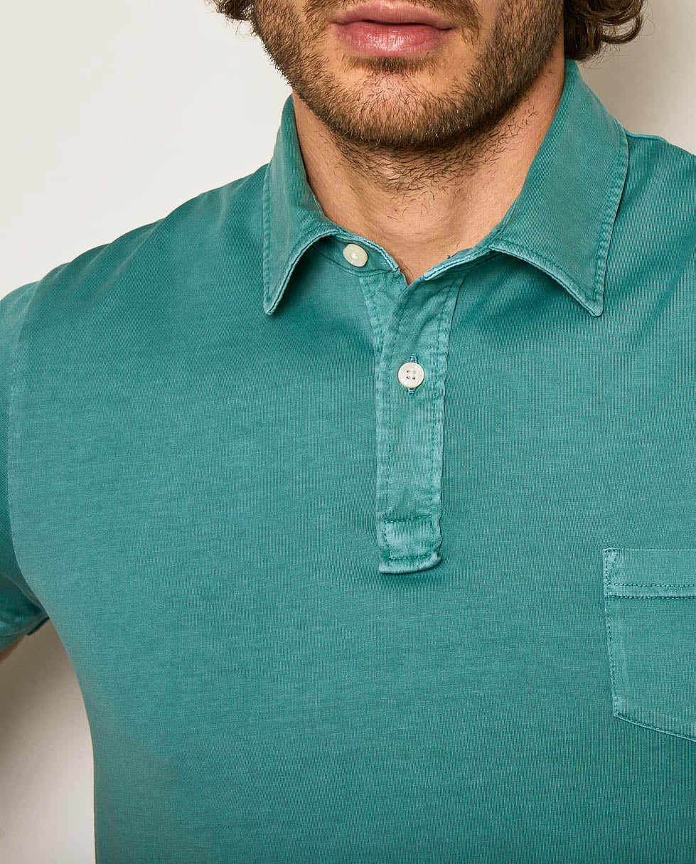 Polo ligero 100% algodón petróleo | SCOTTA