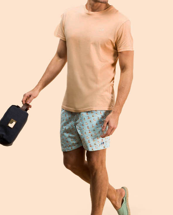 Camiseta clássica de pêssego orgânico