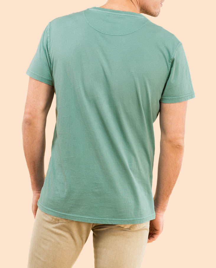 Camiseta classic organic verde grisáceo