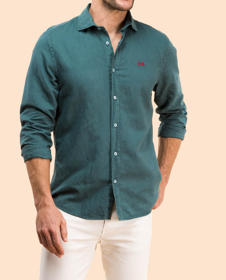 Camisa li-co verde botella