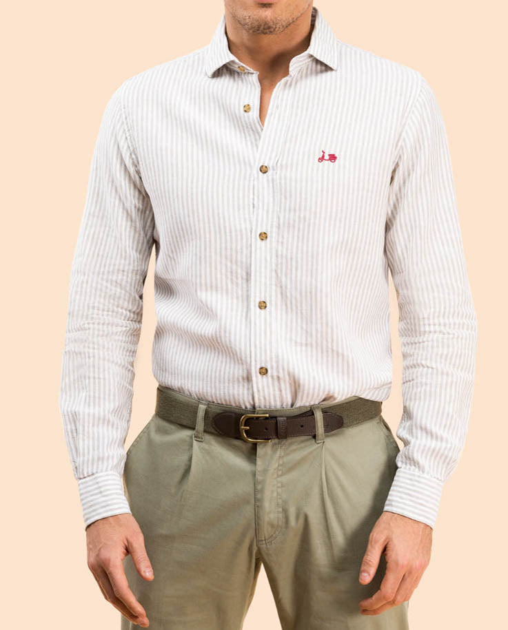 Camisa Florencia orgánico khaki