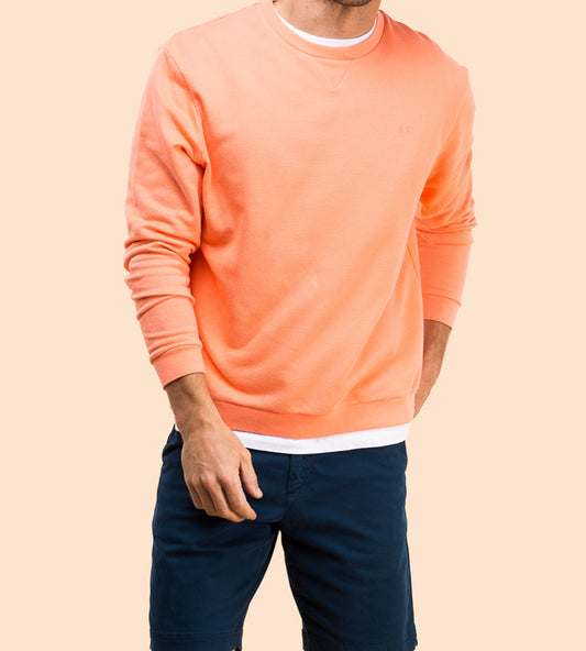 Sudadera classic coral fluor