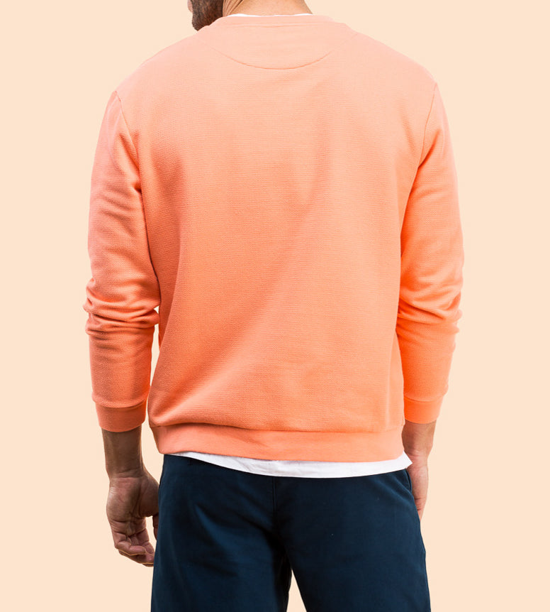 Moletom clássico coral fluor