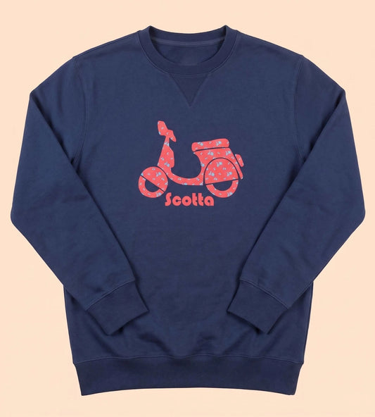 Sudadera multilogo marino | SCOTTA
