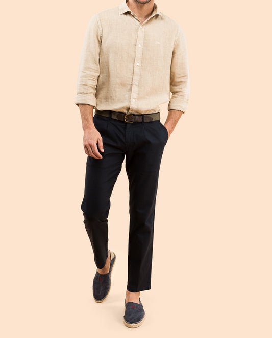 Pantalon sostenible marino oscuro