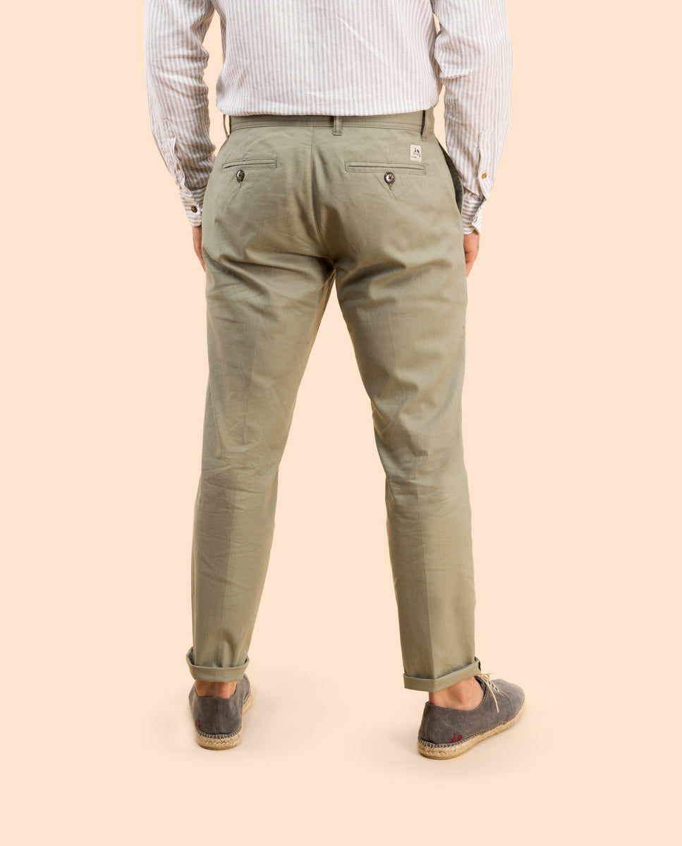 Pantalón sostenible khaki