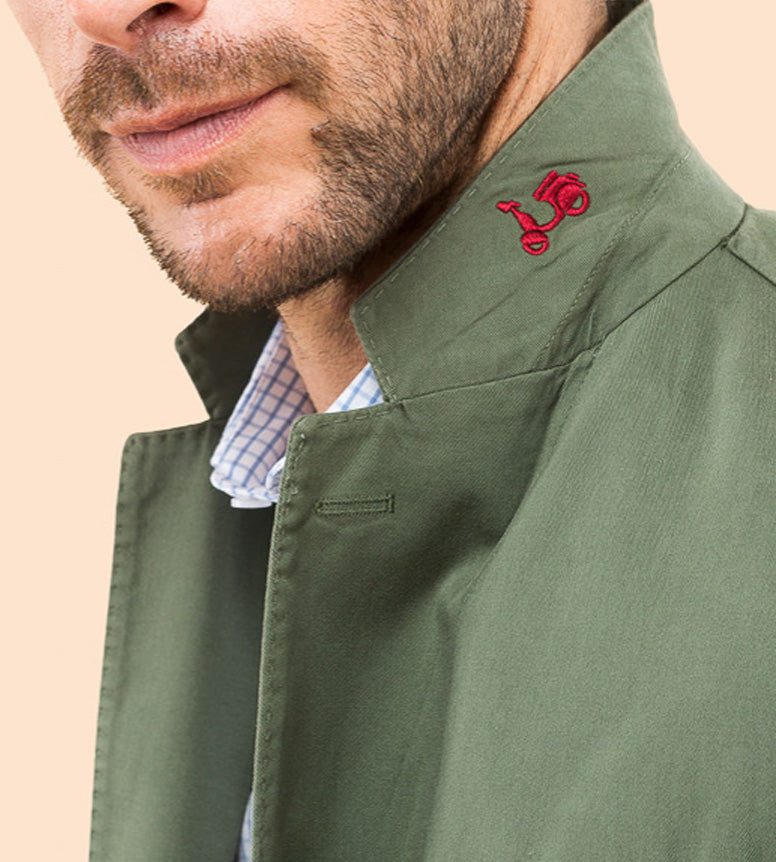 Blazer sarga khaki oscuro | SCOTTA
