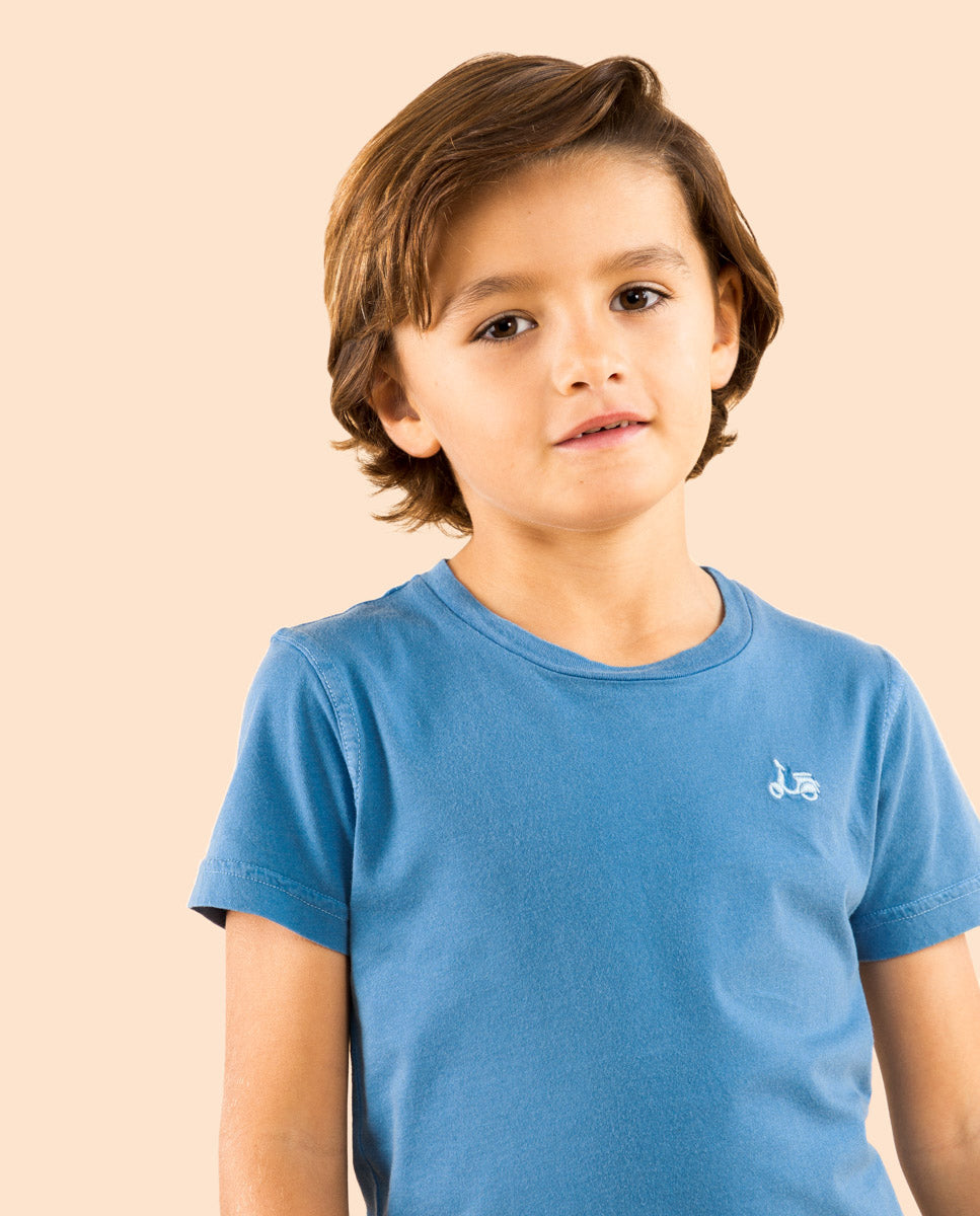 Camiseta niño classic organic azulón