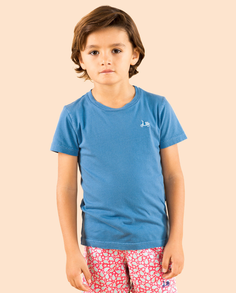 Camiseta niño classic organic azulón