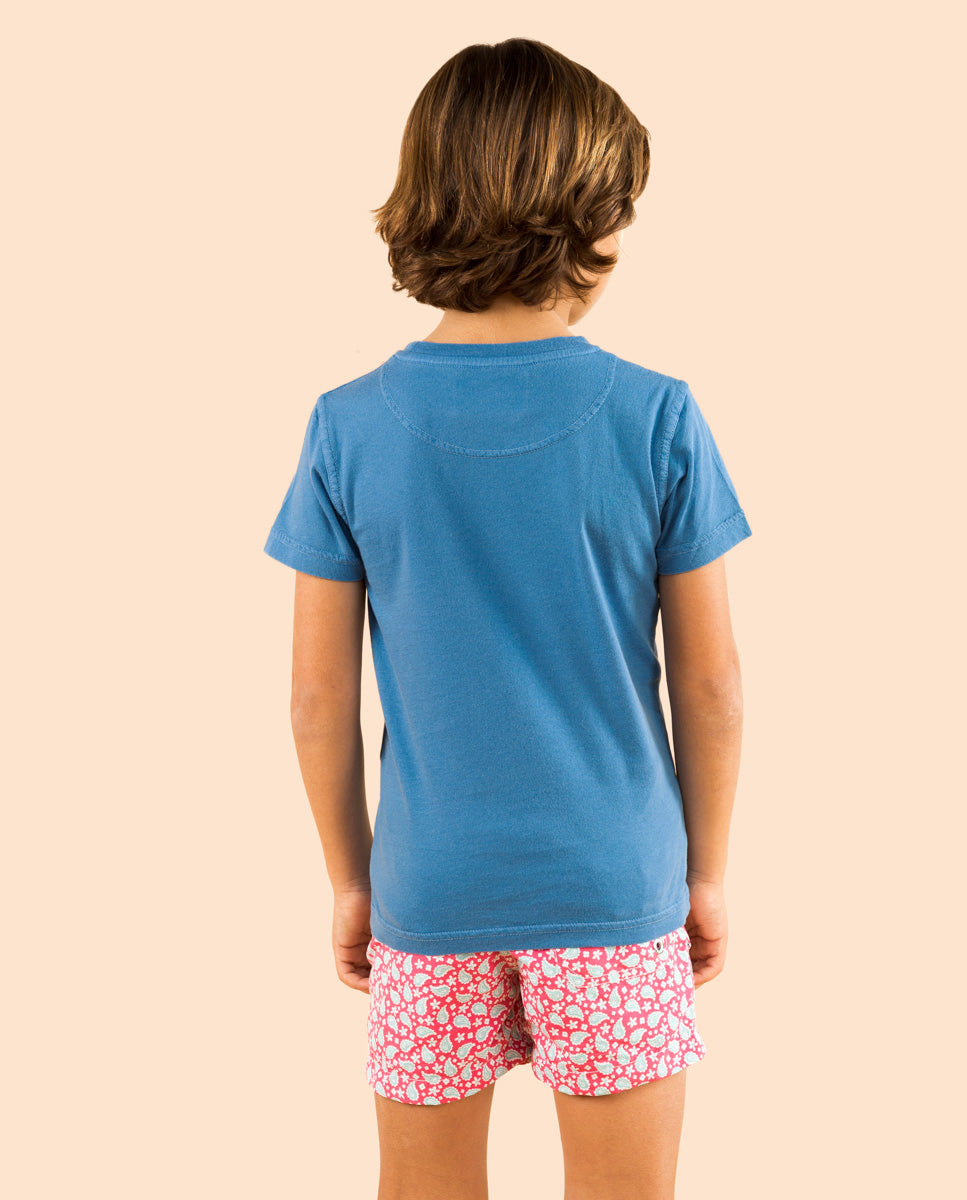 Camiseta niño classic organic azulón