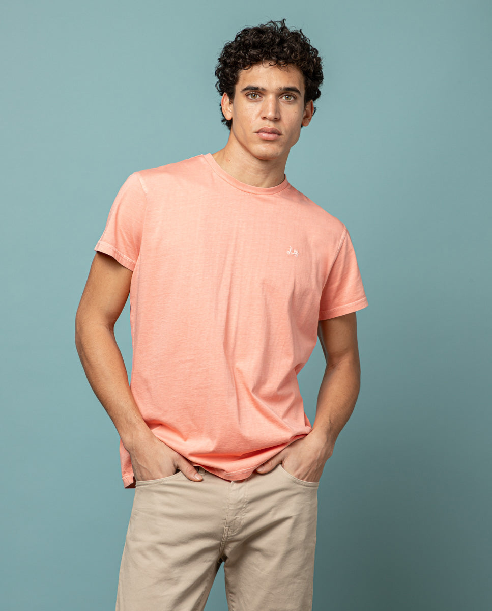 Camiseta classic organic coral