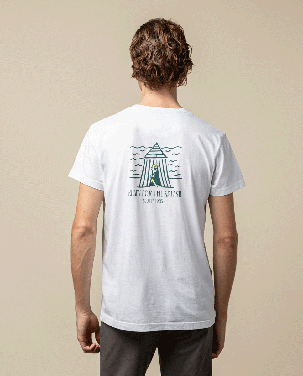 Camiseta pocket tent blanco