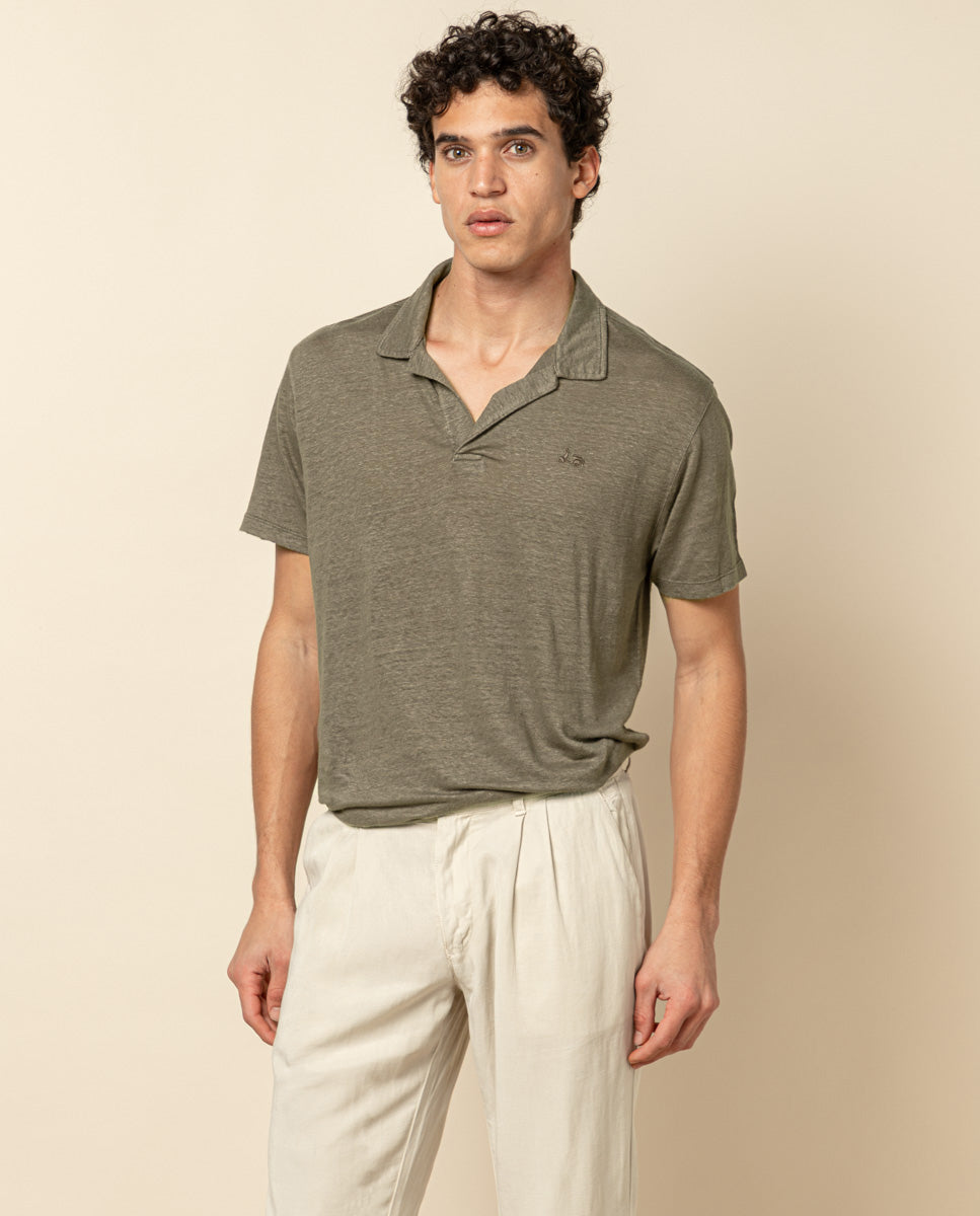 POLO LINEN MARRON