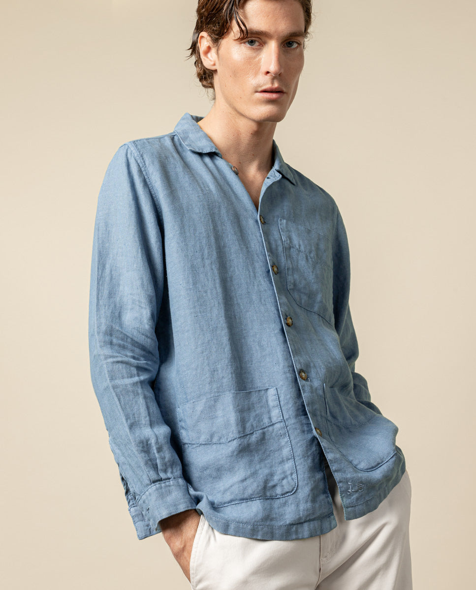 SOBRECAMISA LINEN DENIM