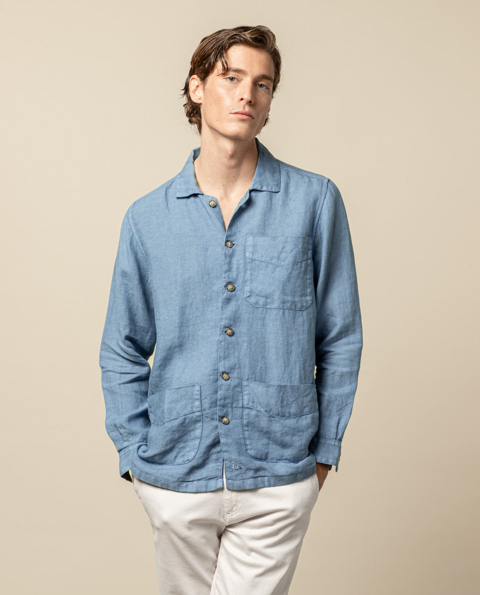 SOBRECAMISA LINEN DENIM