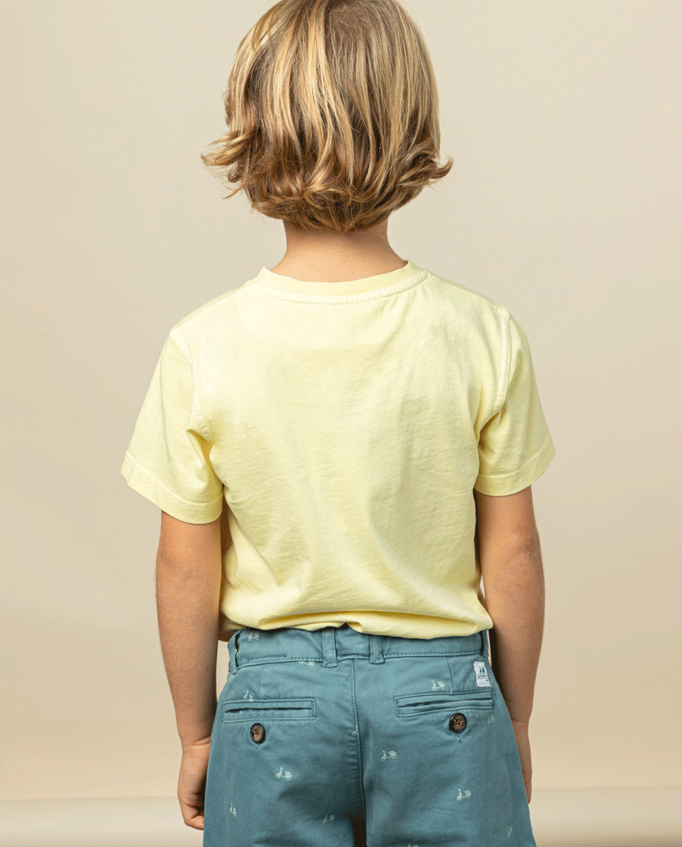 CAMISETA NIÑO CLASSIC ORGANIC AMARILLO