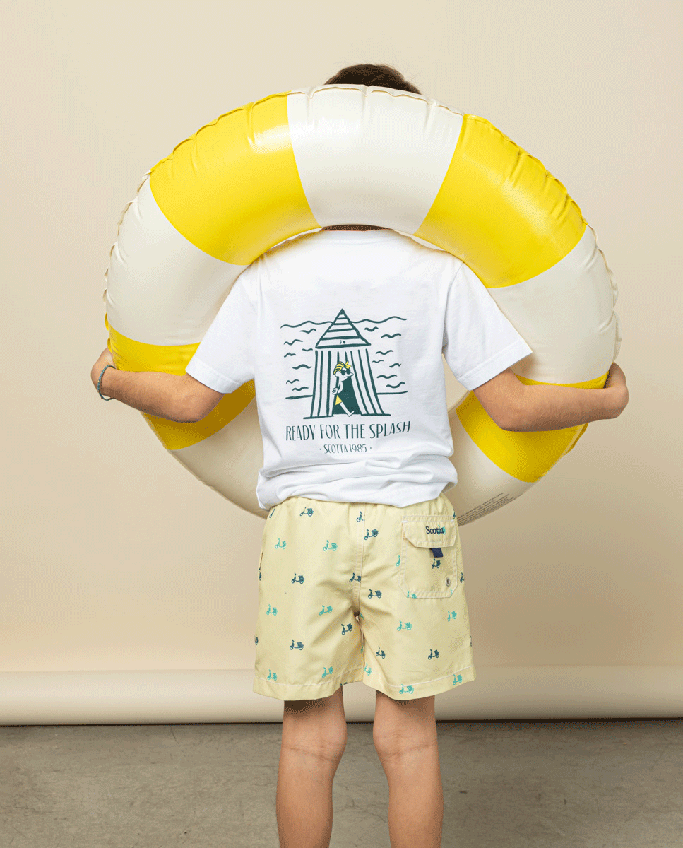 CAMISETA NIÑO POCKET TENT BLANCO