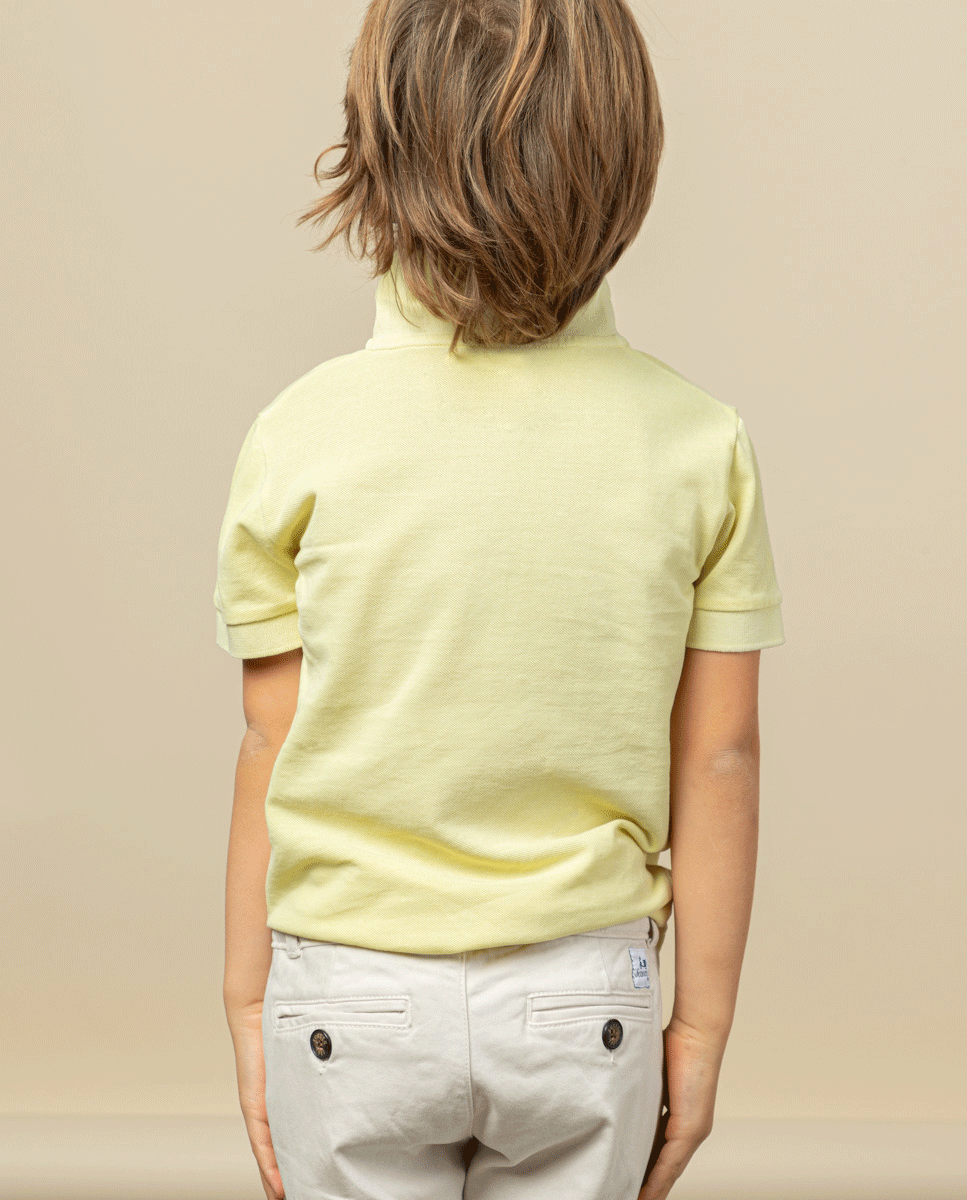 POLO NIÑO GARMENT AMARILLO FLUOR