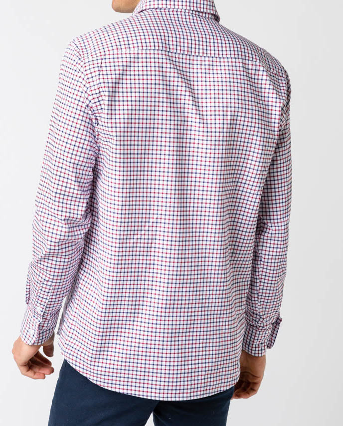 Camisa polo ecológica Viyela Borgonha